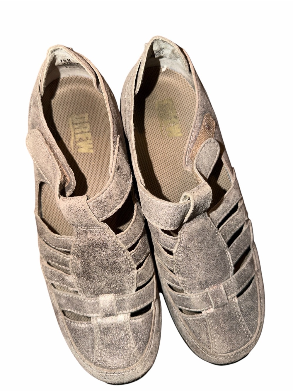 Drew Bronze Shimmer LeatherSlip-On Casual Shoes Size 7 1/2